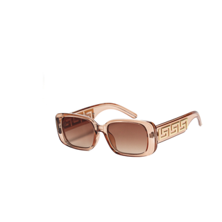 Champagne Luxe Rectangle Sunglasses