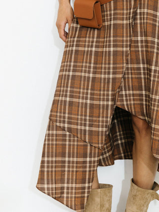 Checkered A-Line Cami Dress