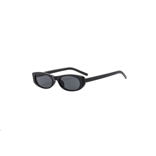 Slim Cat Eye Retro Sunglasses in Tortoise Black