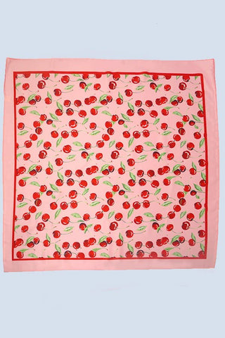 Cherry Print Bandana Scarf