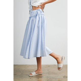 Aurora Checkered High-Waist Skirt