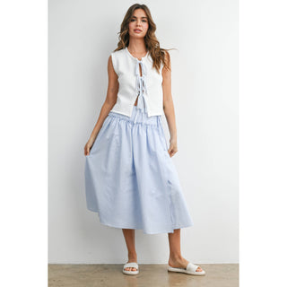 Aurora Checkered High-Waist Skirt