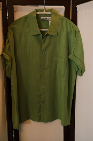 Chico's Green Linen Blouse