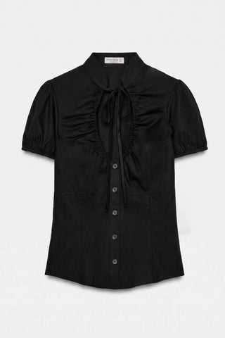 Julie Tied Poplin Top