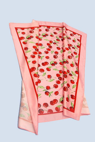 Cherry Print Bandana Scarf