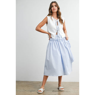 Aurora Checkered High-Waist Skirt