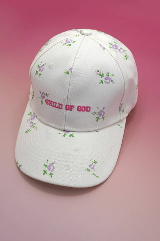 Floral Child of God Casual Baseball Cap