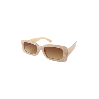 Marble Beige Rectangle Sunglasses