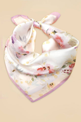 Floral Print Bandana Scarf