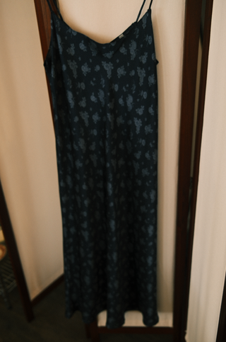 Vince Vintage Spaghetti Strap Blue Dress